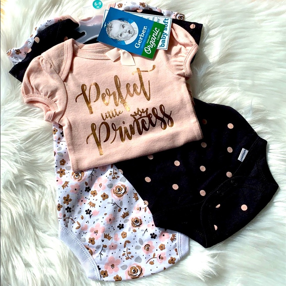 Princess | Set of 3 Baby Girl Onesies
